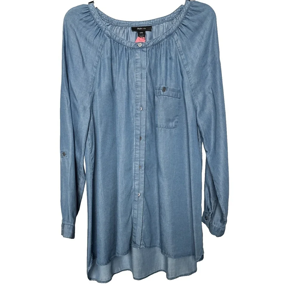 Style & Co. Button Up, Long Sleeve 